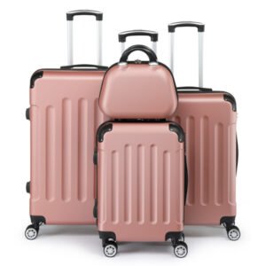 ABS with Telescopic Handle,20in 24in 28in +12in suitcase